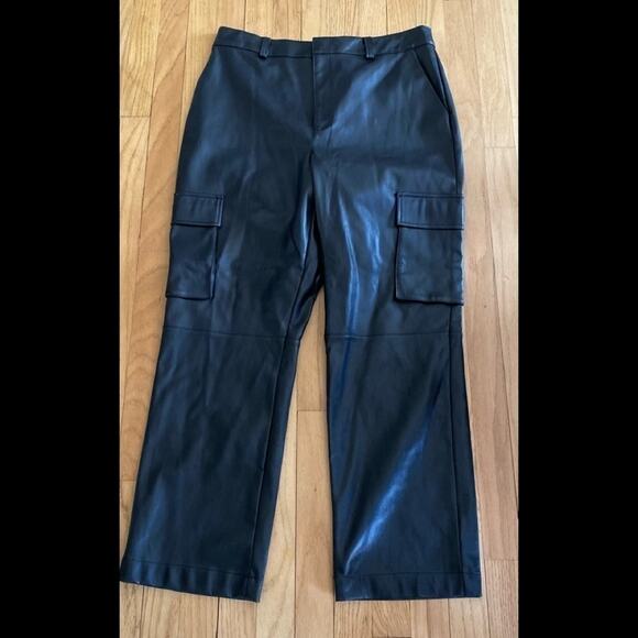 APT 9 CARA SANTANA “PLEATHER” PANT SIZE 14 NWOT - Picture 1 of 3
